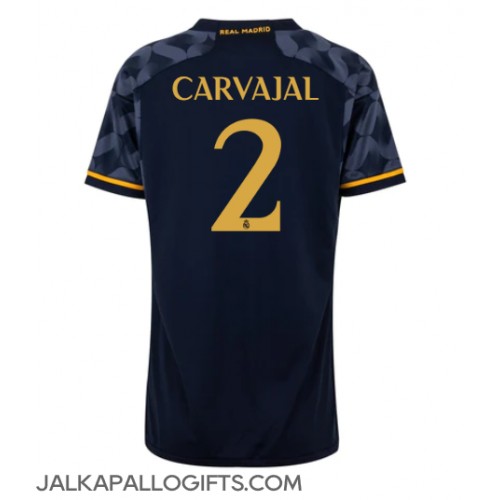 Real Madrid Daniel Carvajal #2 Vieraspaita Naiset 2023-24 Lyhythihainen